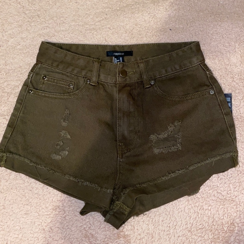 Forever21 Olive Shorts